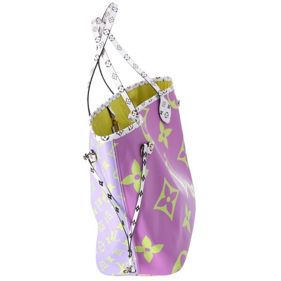 Louis Vuitton Giant Monogram Neverfull MM Tote Pink Lilac - Picture 6 of 10